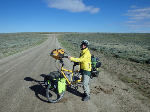 GDMBR:  We stopped to inspect the bike because it was not performing properly.